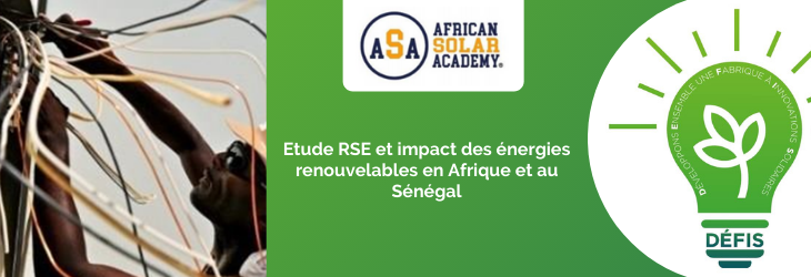 Étude RSE et impact des énergies renouvelables en Afrique et au Sénégal